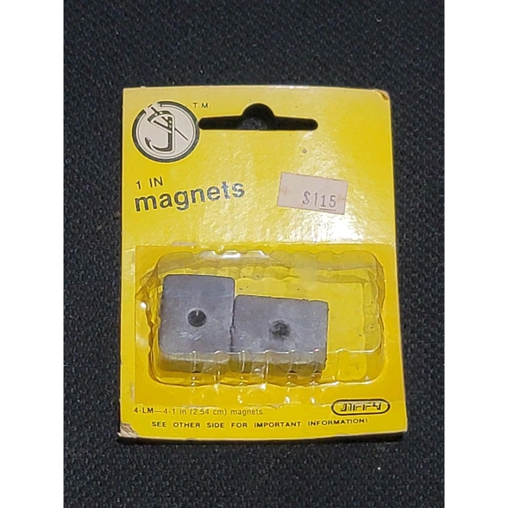 Vintage Jiffy Household Magnets